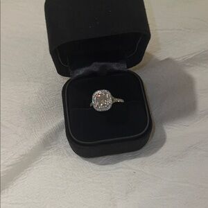 Tiffany & Co. Soleste 18K Platinum Diamond Ring